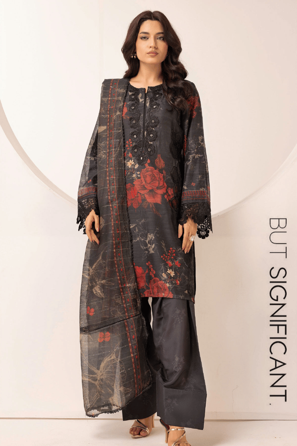 Libas E Khas collection 3 piece printed farshi shalwar suit