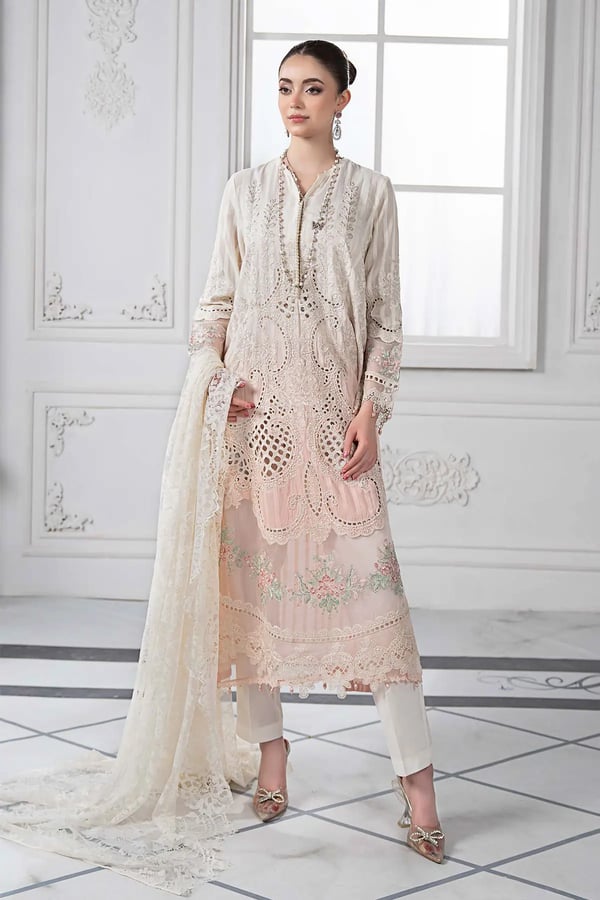 Oria luxe embroidered 3 piece collection