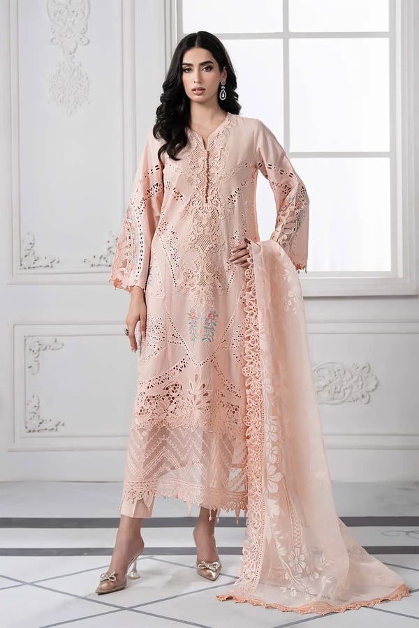 Oria luxe 3 piece embroidered lawn collection