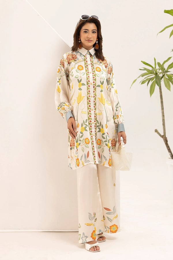 Shiffonz 2 piece silk lux printed co-ord set