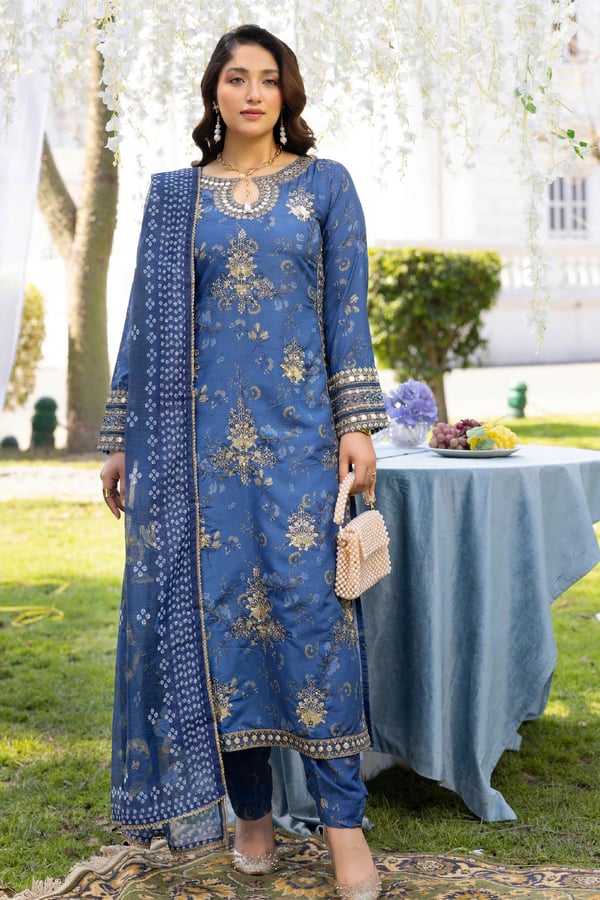 Daisy collection 3 piece embroidered suit