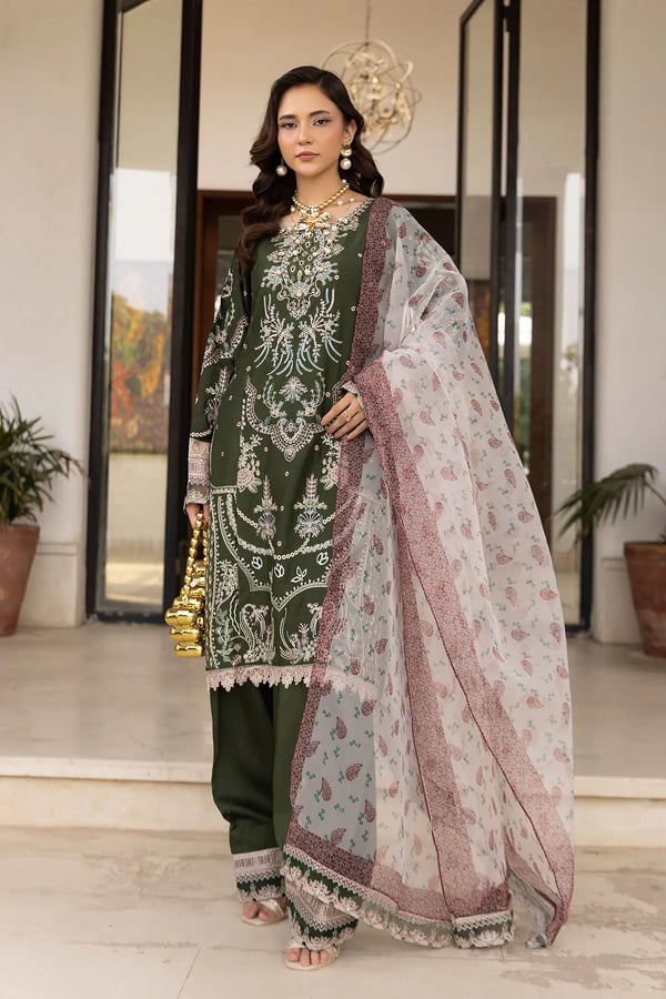 Freesia premium 3 piece farshi shalwar embroidered collection
