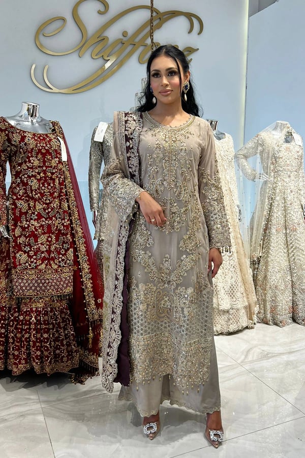 Imrozia premium collection 3 piece embroidered suit