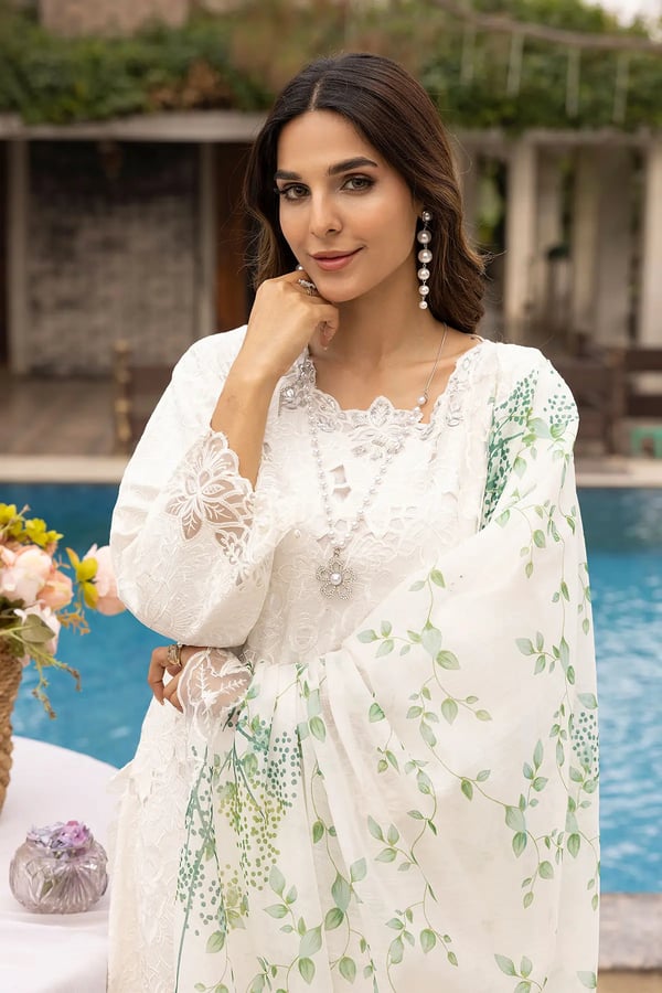 Ivana luxe chikankari collection 3 piece suit - Image 3