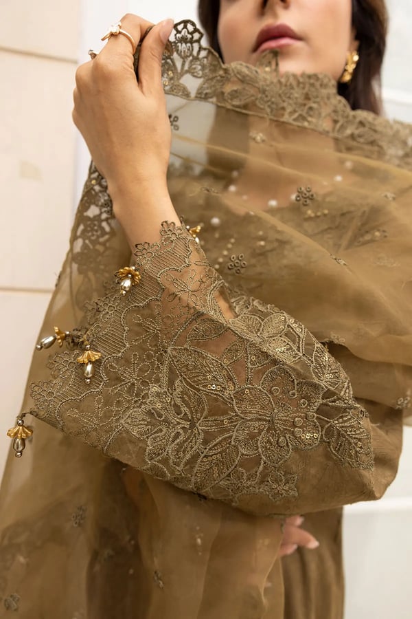 Ivana luxe chikankari collection 3 piece embroidered suit - Image 6