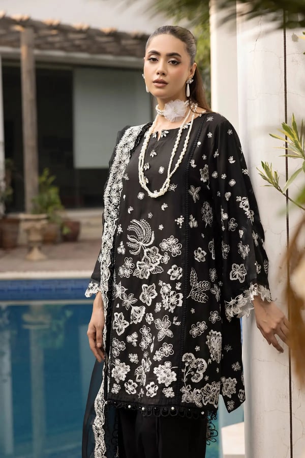 Ivana premium 3 piece farshi shalwar mother and daughter suit - Image 4