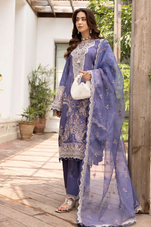 Ivana 3 piece embroidered farshi shalwar premium collection