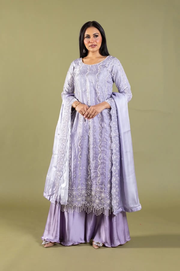 Maya Eid collection 3 piece luxury embroidered suit