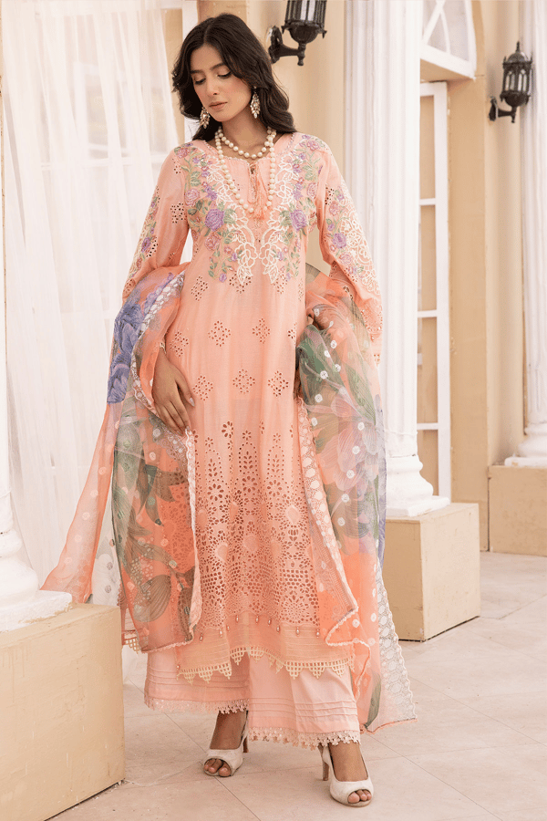 Noorkari Eid edit collection 3 piece embroidered suit