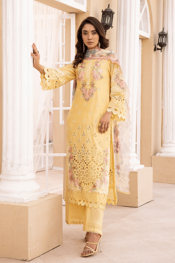 Noorkari Eid edit 3 piece luxury embroidered suit