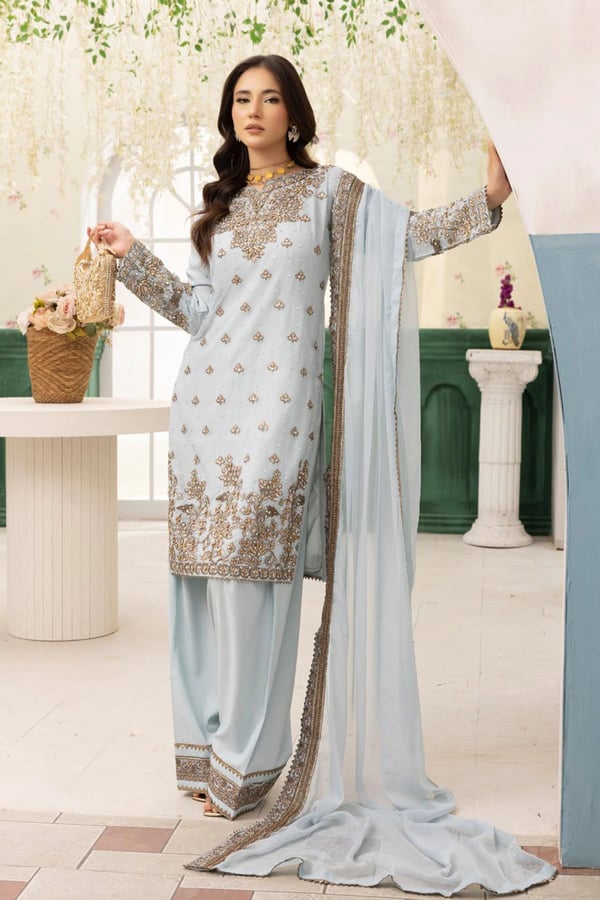 Nihan luxe collection 3 piece farshi shalwar suit