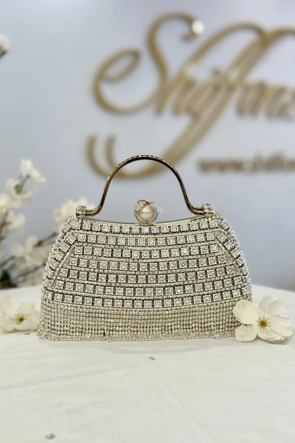 Glided glimmer clutch bag - Image 2
