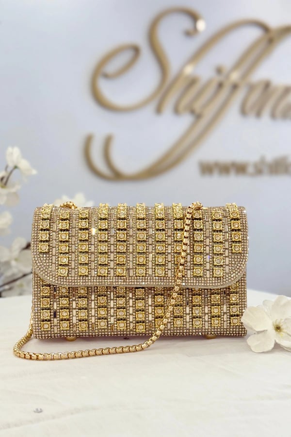 Celeste glam clutch bag