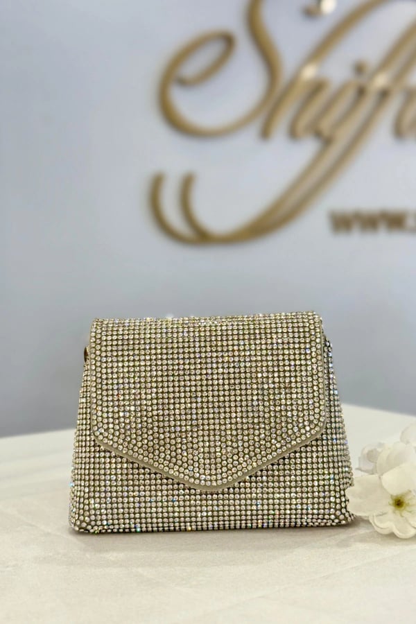 Ice Queen mini embroidered pouch - Silver, FS