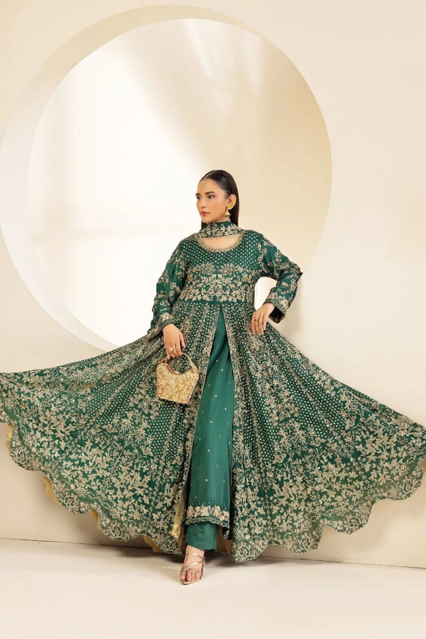 Ivana luxe collection 3 piece embroidered gown