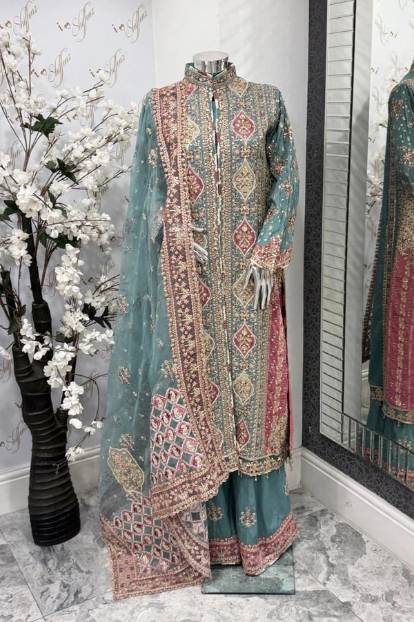 Liara premium collection 3 piece embroidered suit
