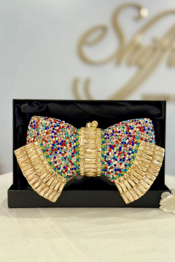 Tiffany embroidered clutch bag - MULTI, FS