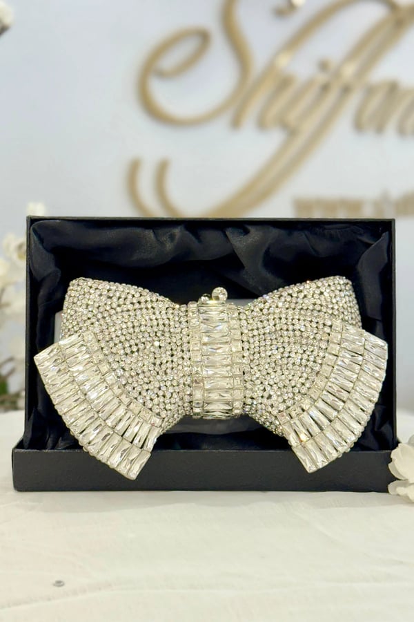 Tiffany embroidered clutch bag