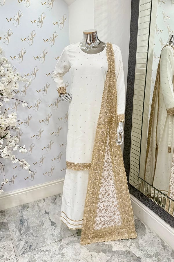 Zavia premium collection 3 piece plazo suit