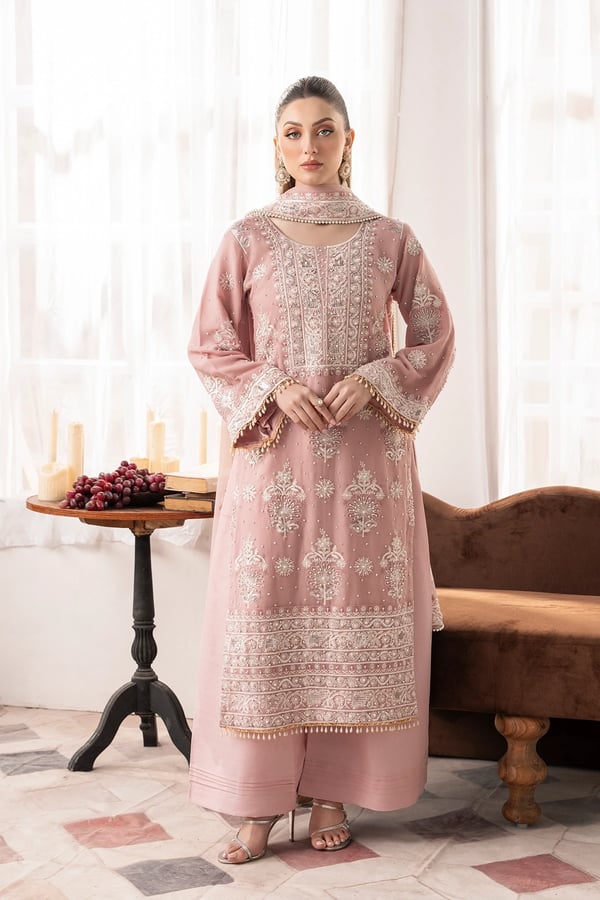 Salina luxe collection 3 piece embroidered suit