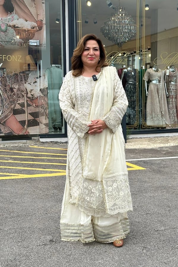 Ivana premium collection 3 piece embroidered plazo suit