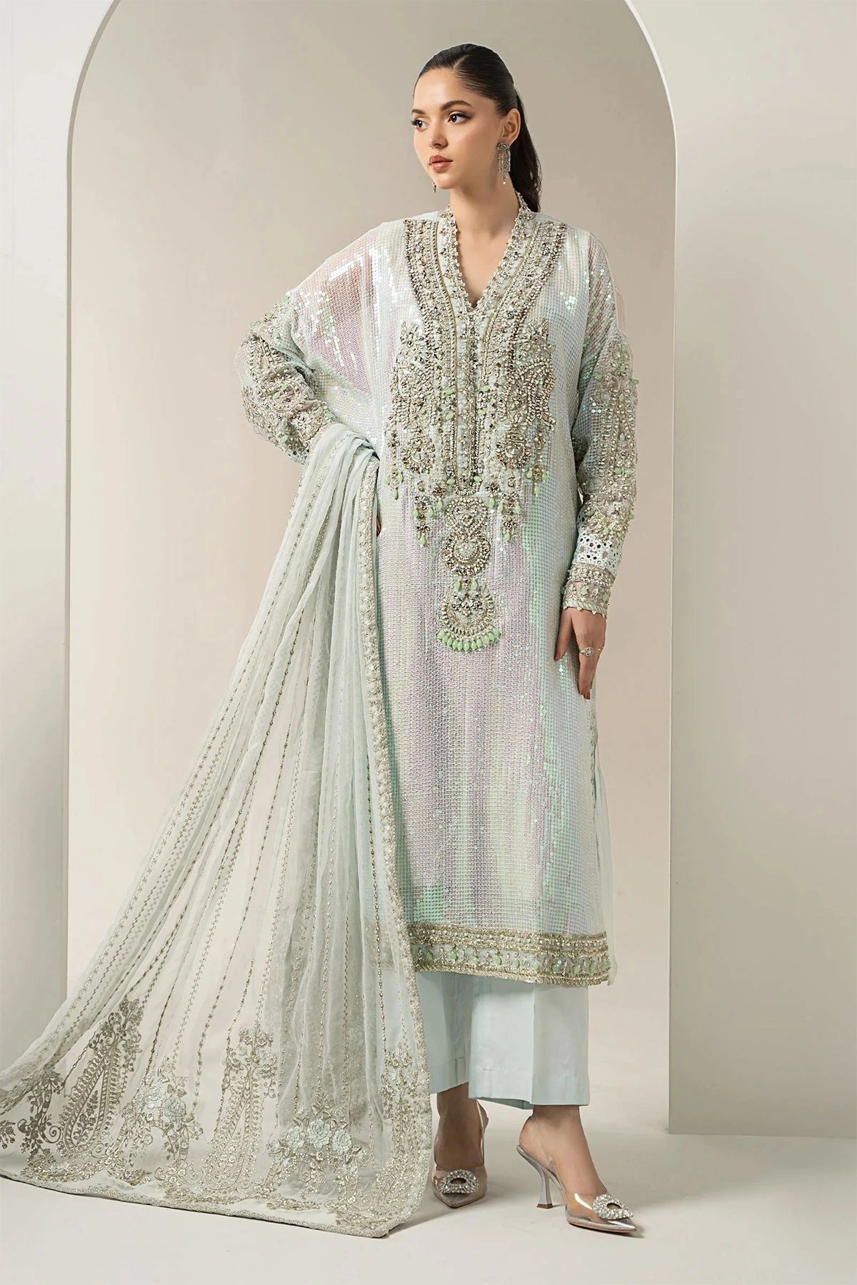 Murraya luxe collection 3 piece embroidered suit