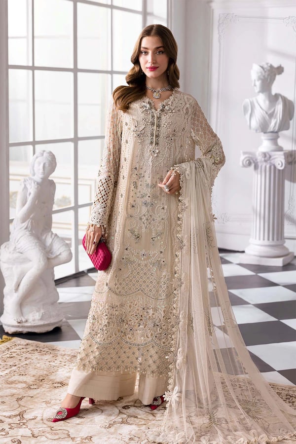 Murraya luxe chiffon collection 3 piece embroidered suit