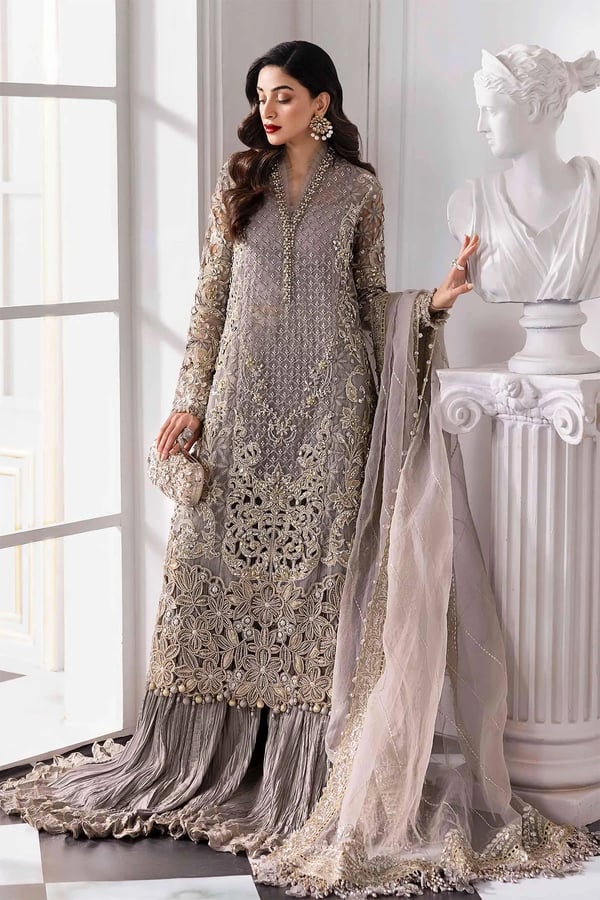 Murraya collection 3 piece crushed sharara suit