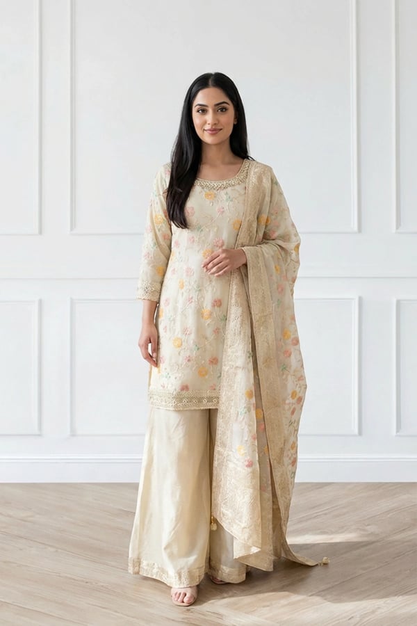 Sheeren luxury 3 piece banarsi sharara suit