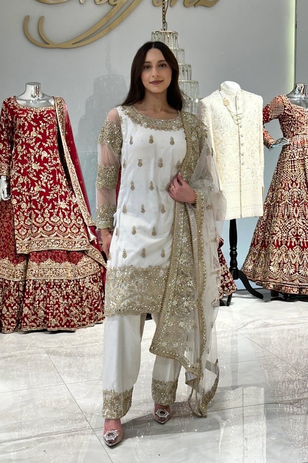 Murraya 3 piece luxe net embroidered suit