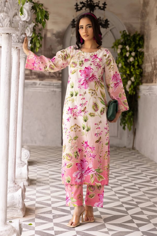 Sania M 2 piece coords khaddar prints collection