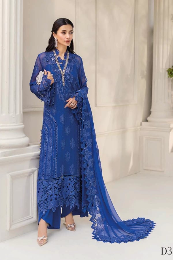 Murraya premium wedding chiffon 3 piece suit