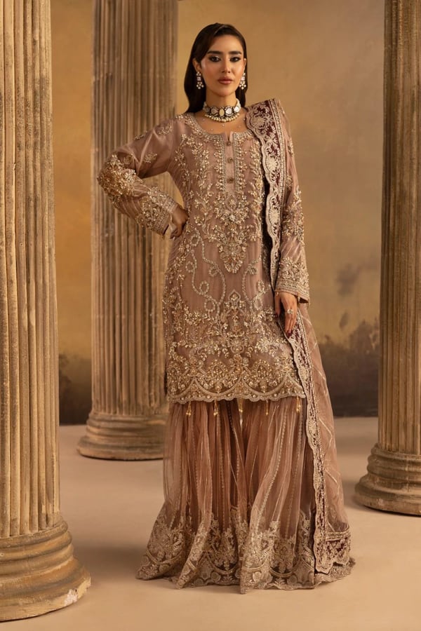 Noir Premium Collection 3 piece gharara suit