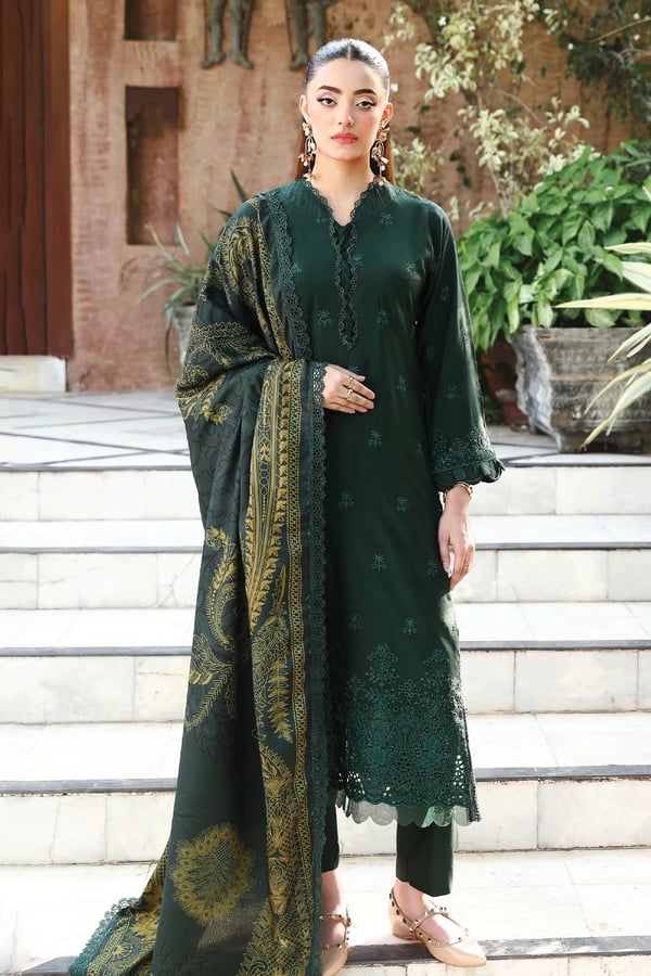 Mehar 3 piece chikan kari premium collection