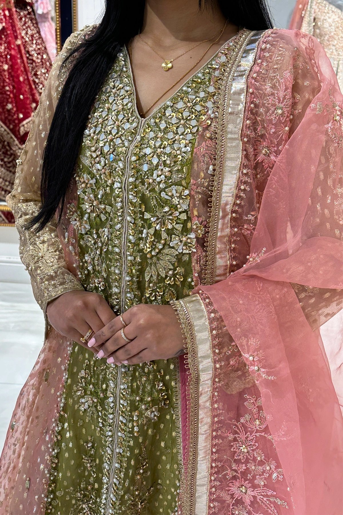 Aafiyat 3 piece premium embroidered collection - Image 4