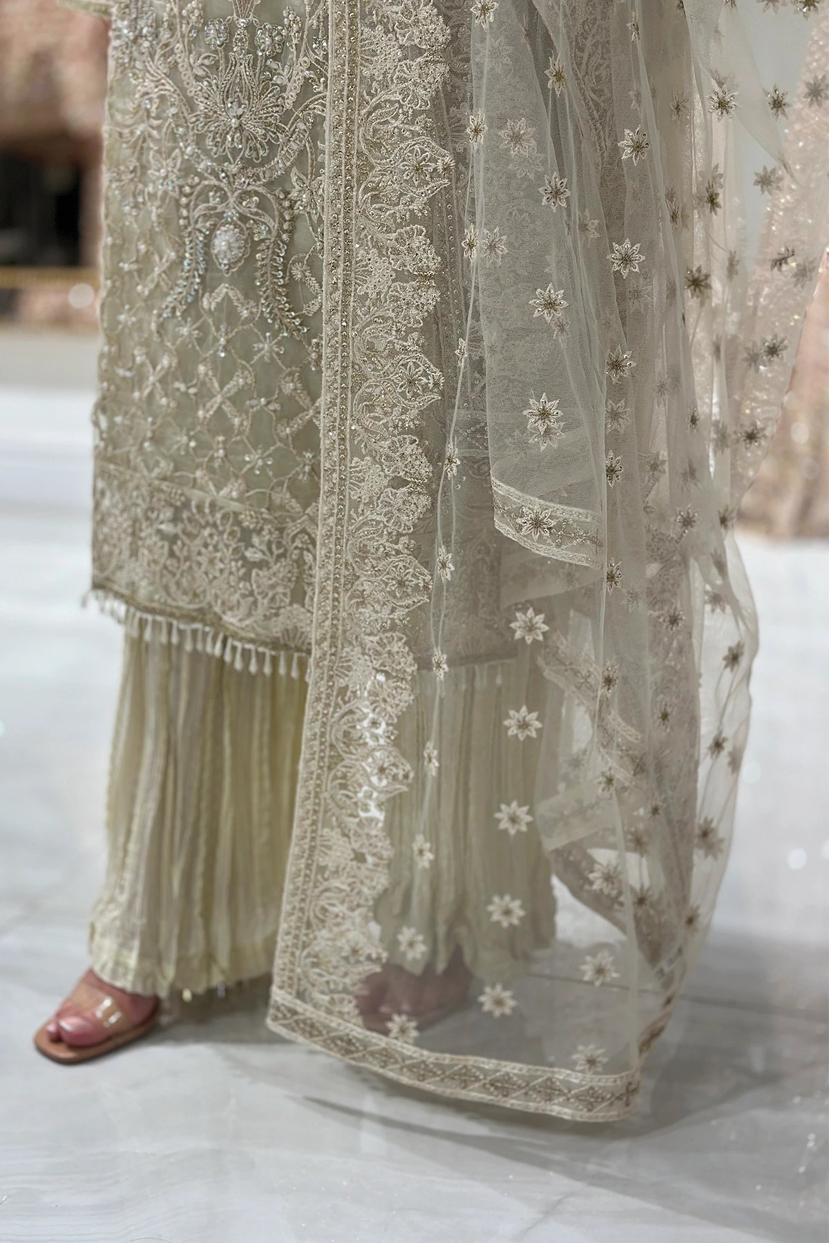 Noir premium collection 3 piece net embroidered suit - Image 4