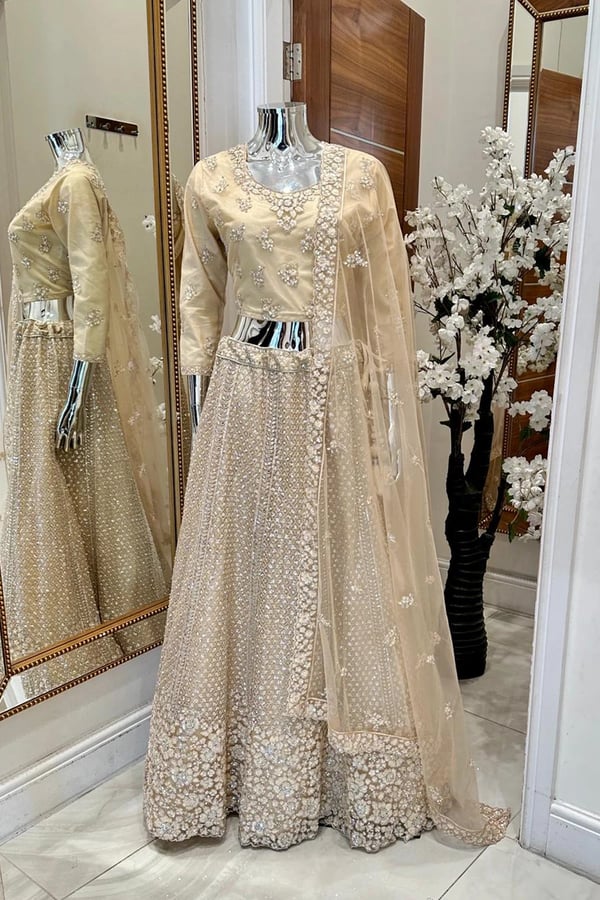 Shiffonz net embroidered lengha choli