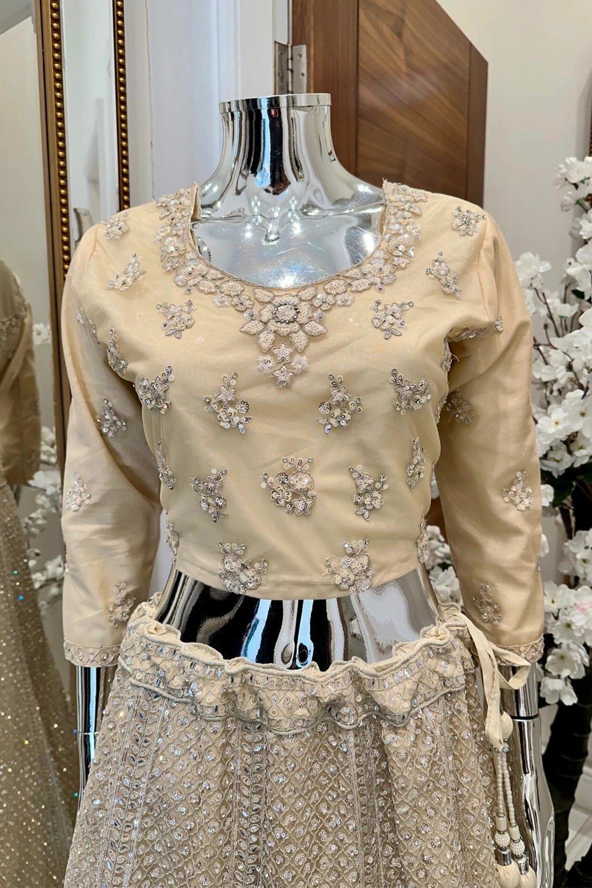 Shiffonz net embroidered lengha choli - Image 6