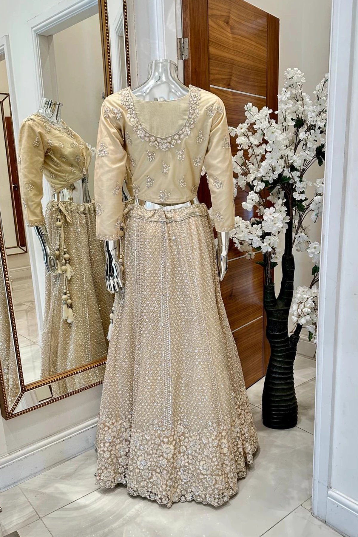 Shiffonz net embroidered lengha choli - Image 5