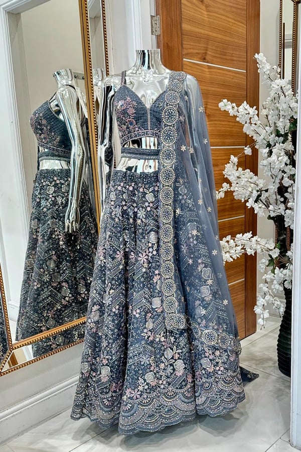 Shiffonz net luxe embroidered lengha choli