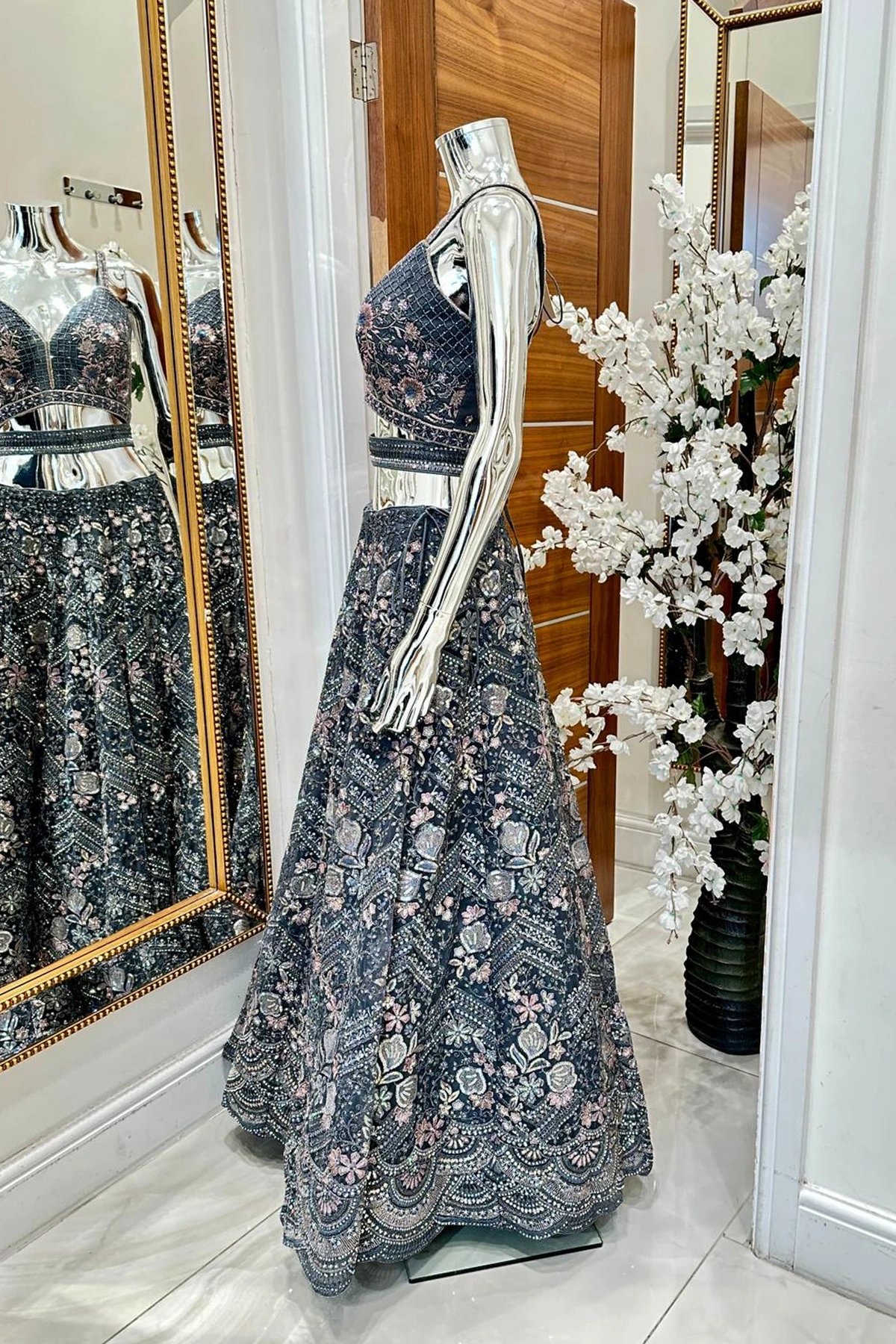 Shiffonz net luxe embroidered lengha choli - Image 4