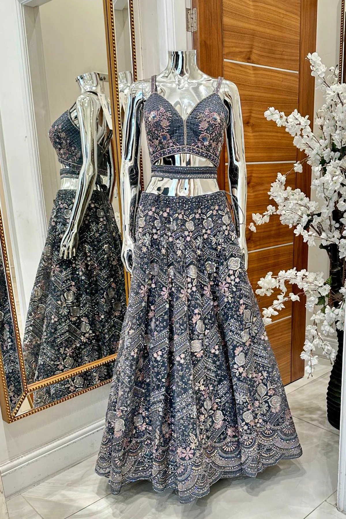 Shiffonz net luxe embroidered lengha choli - Image 2