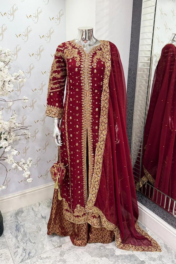 Alfia wedding premium collection 3 piece lengha suit
