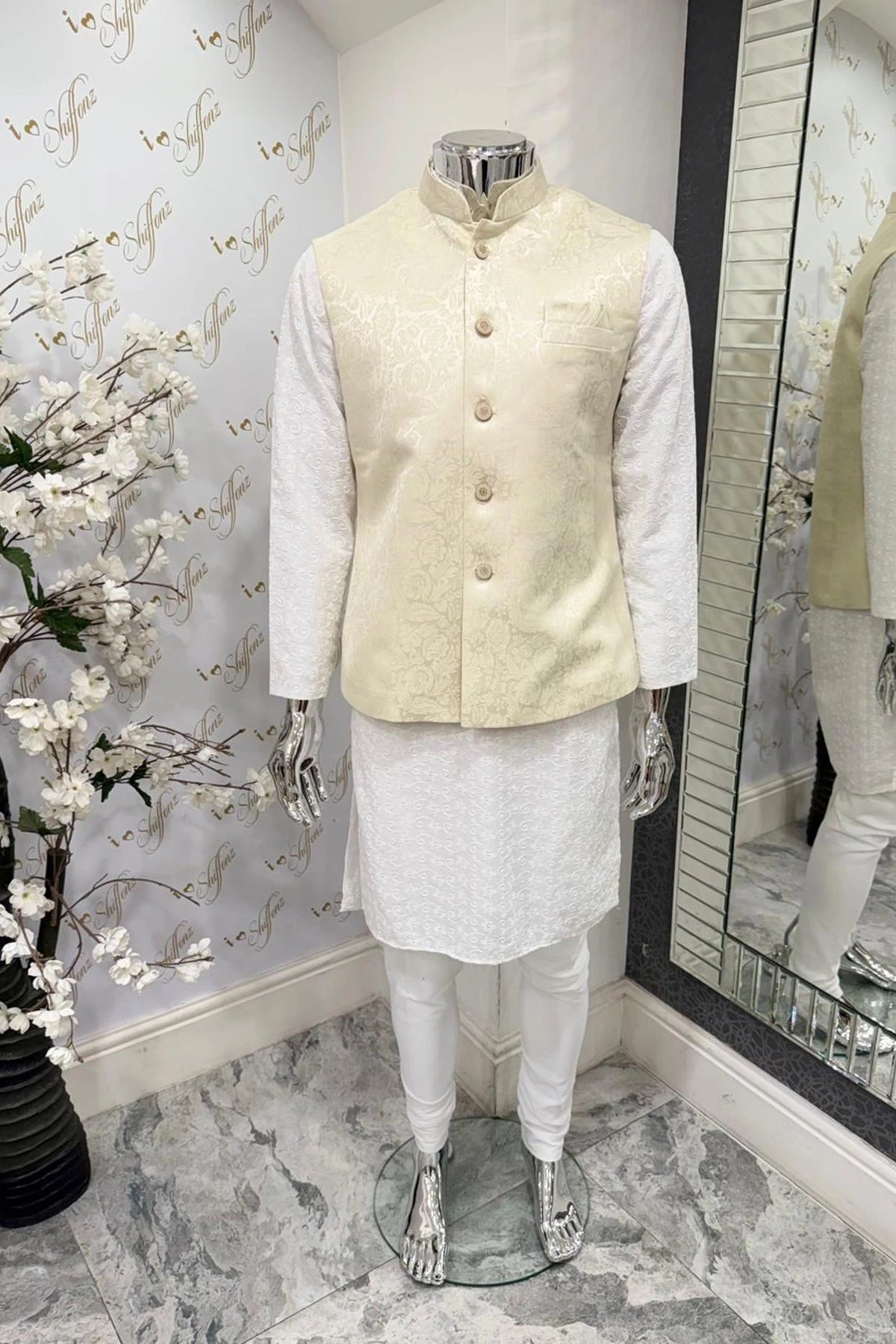 Men's lux brocade waistcoat