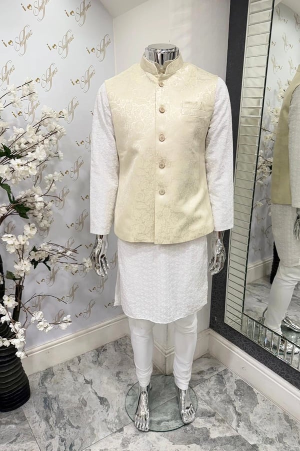 Men's lux brocade waistcoat