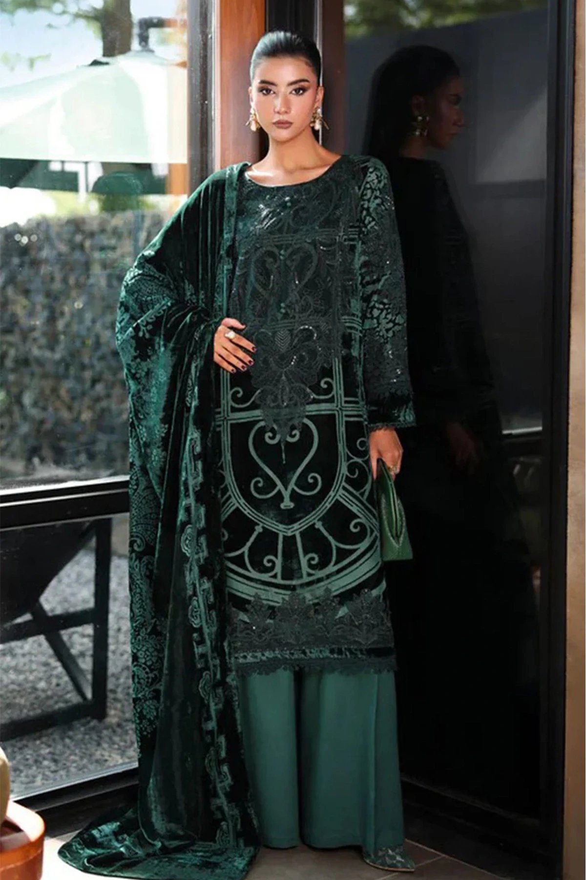 Alora velvet luxury collection 3 piece suit