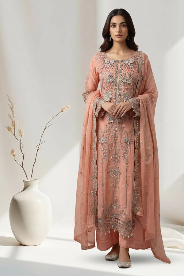 Amarah Premium 3 piece suit Collection - Pink, X - Large