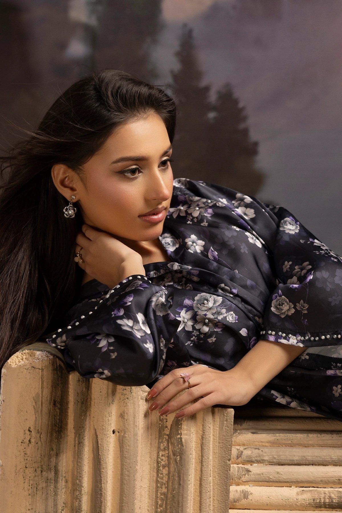 Silk premium collection printed 2 piece coord set - Image 4