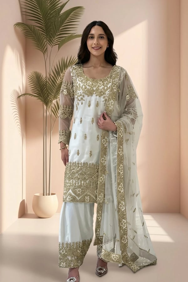 Murraya 3 piece luxe embroidered collection