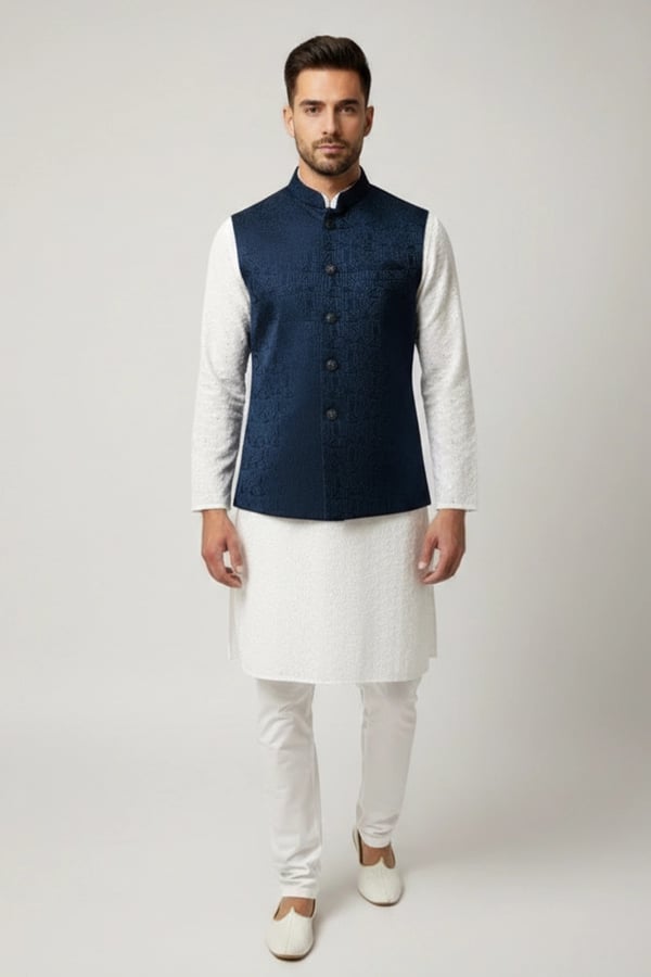 Men's stylish brocade waistcoat